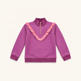 Girls' Half Zip in Purple/Pink
