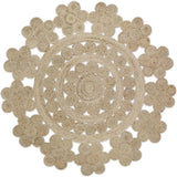 Moora Hand-Braided Jute Openwork Round Rug