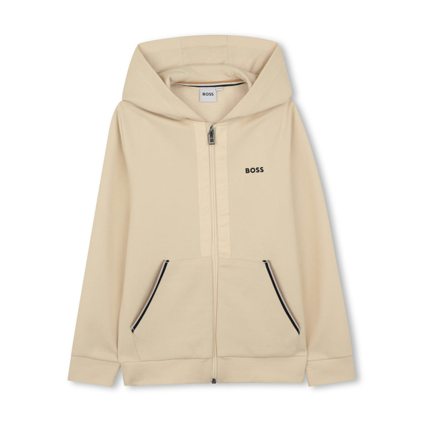Beige Trim Detail Tracksuit