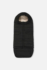 Evolutive Baby Footmuff Designed For Car Seat And Stroller Black