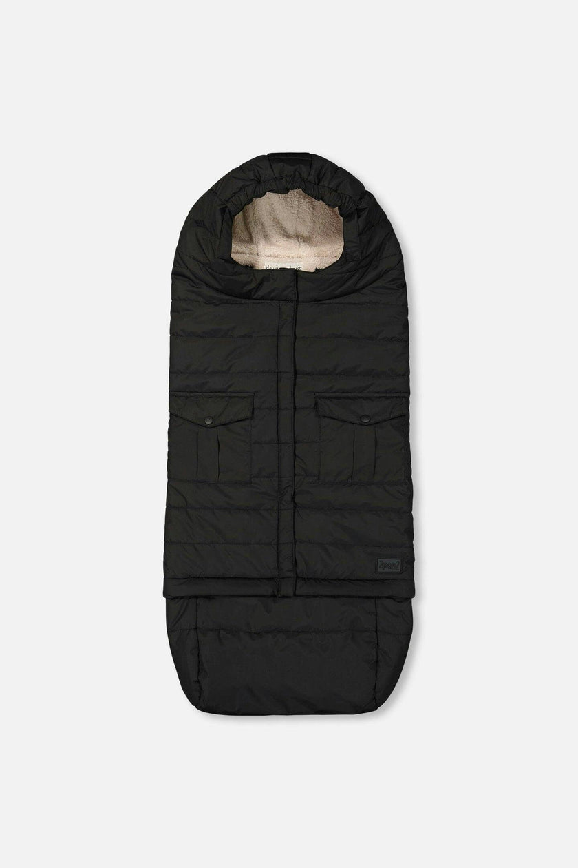 Evolutive Baby Footmuff Designed For Car Seat And Stroller Black