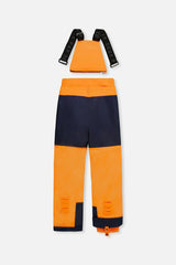 Two Piece Play Snowsuit Navy Blue and Orange with Orange Pants