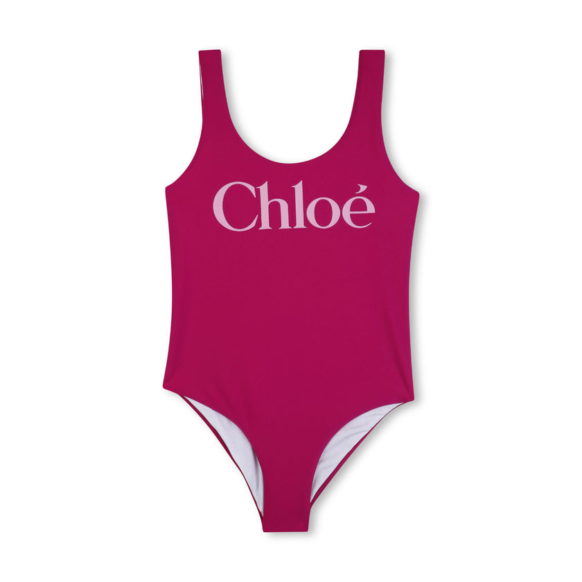 Magenta Chloé Logo Swimsuit