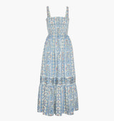 The Anjuli Nap Dress - Blue Corsica Paisley