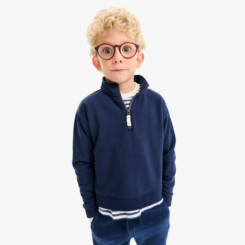 Kids quarter zip sweatshirt