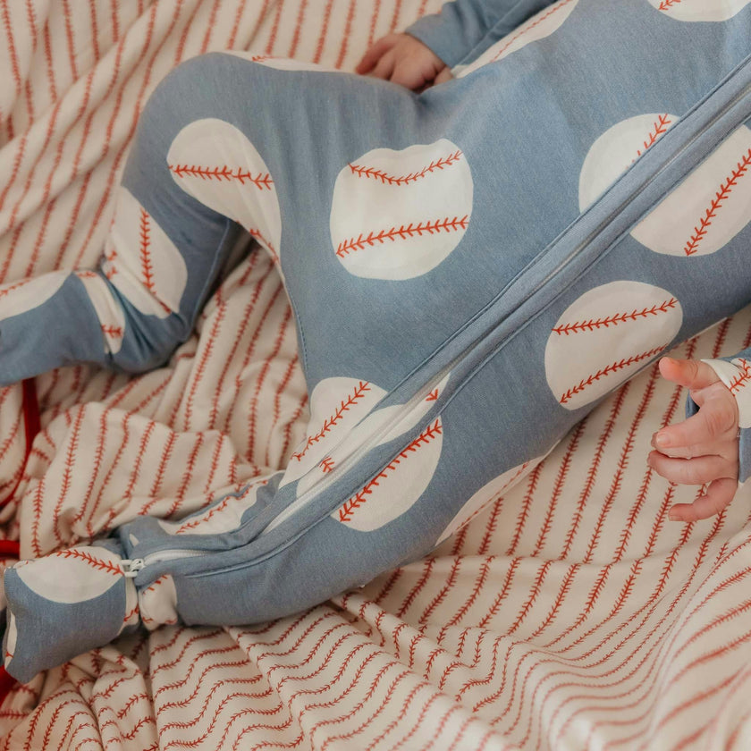 Convertible Zip-Up Footie Pajama - Slugger