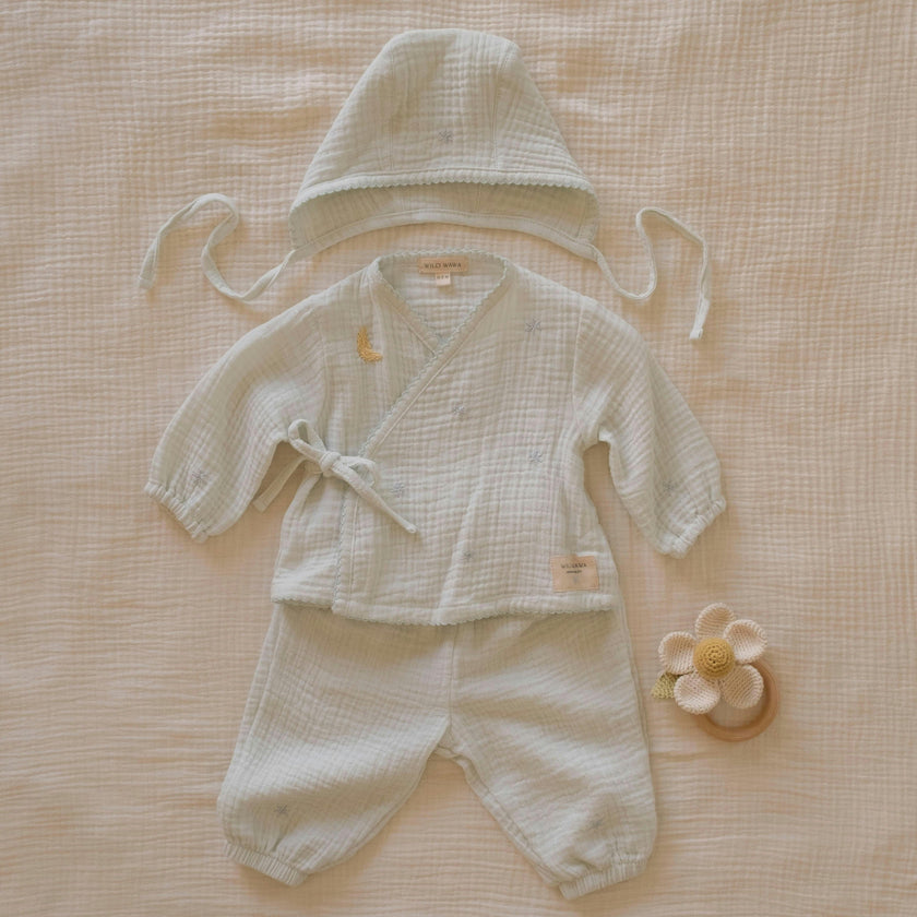 Gauze Bundle Set in Embroidered Stars