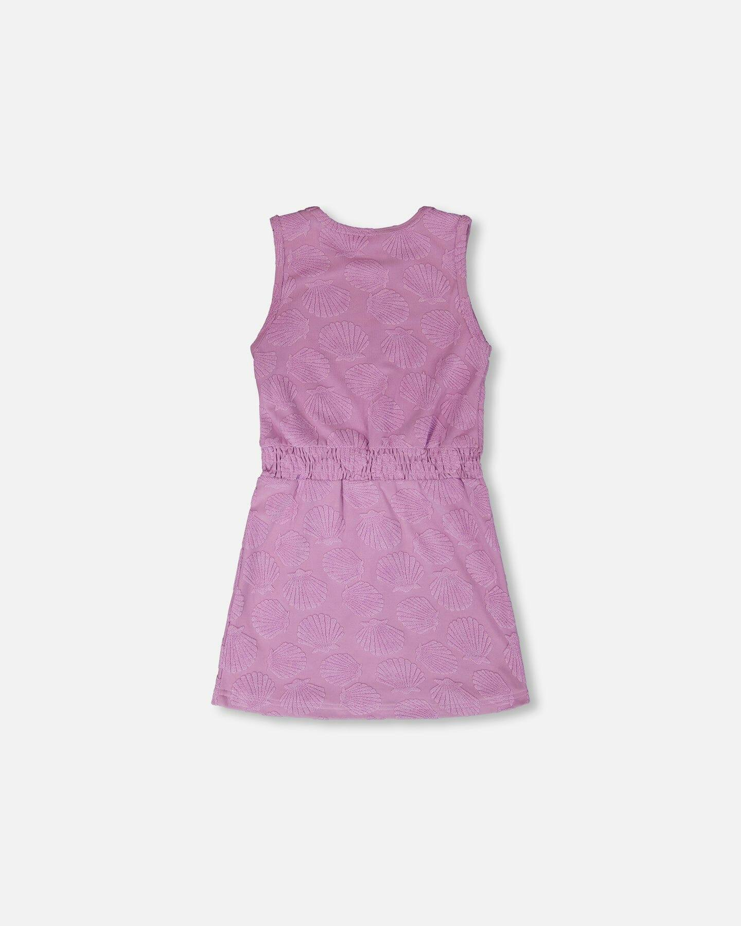 Terry Cloth Beach Dress Lilac - 3