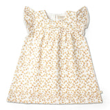 Organic Short Sleeve Flutter Dress