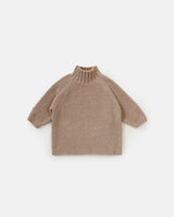 Boxy Mock Neck Sweater - Fuzzy