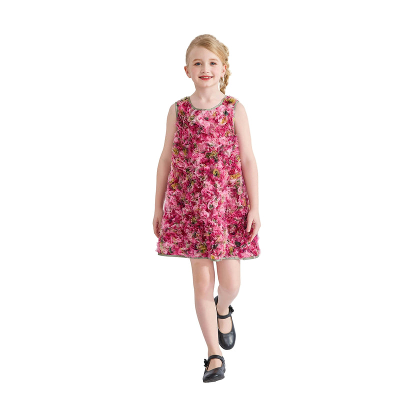 Pink Sylvie Floral Textured Dress