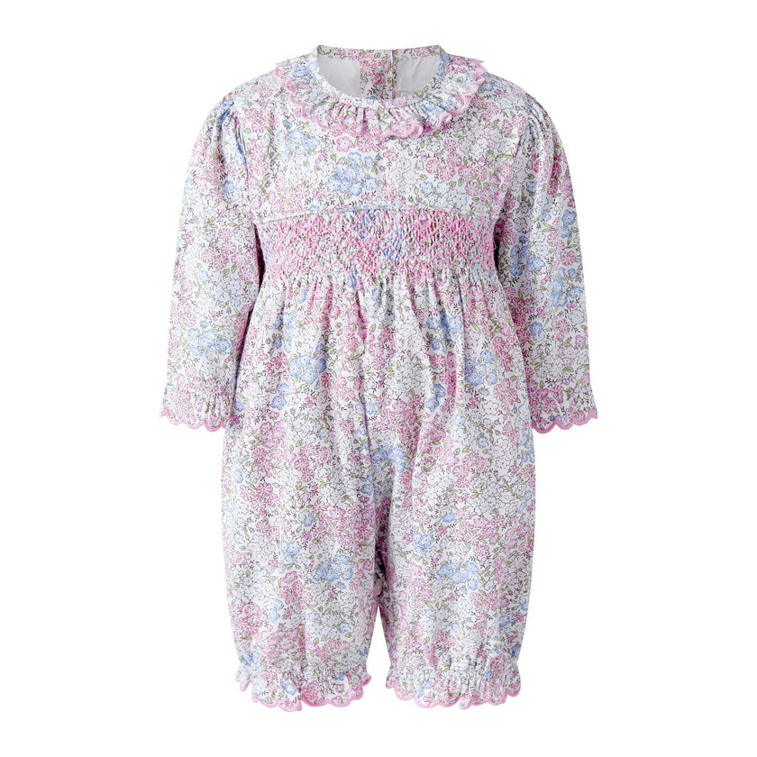 Smocked Scalloped Babysuit