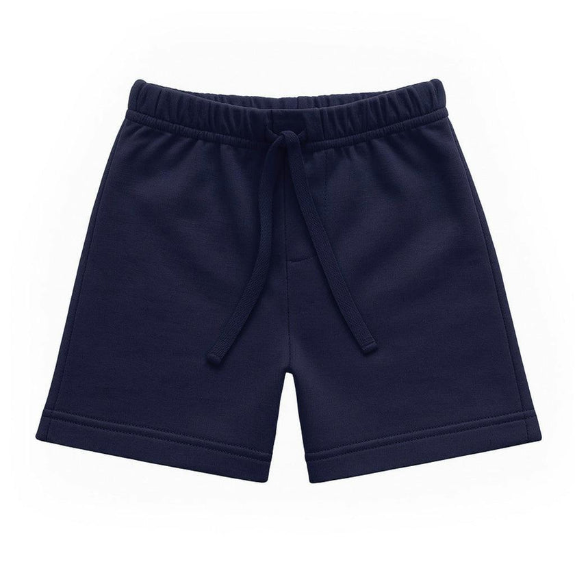 Navy French Terry Pull-On Short