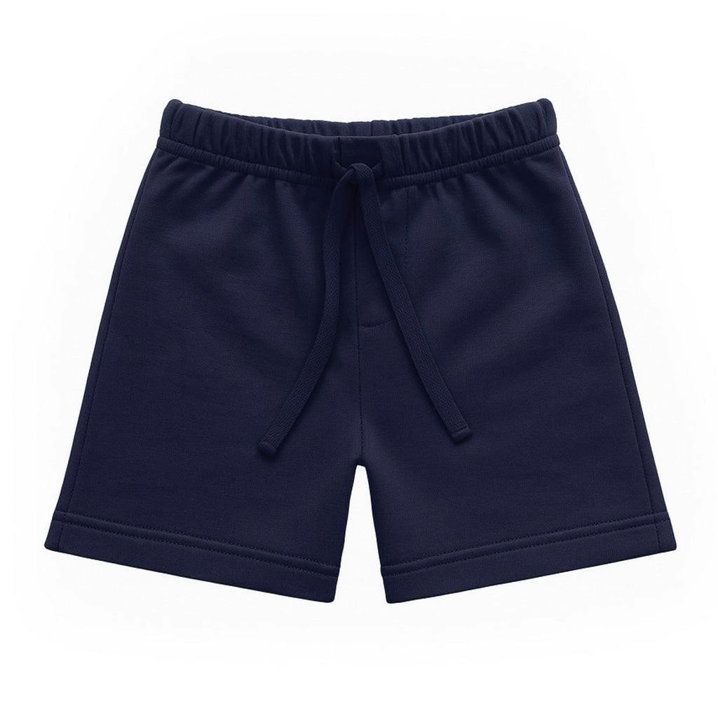 Navy French Terry Pull-On Short