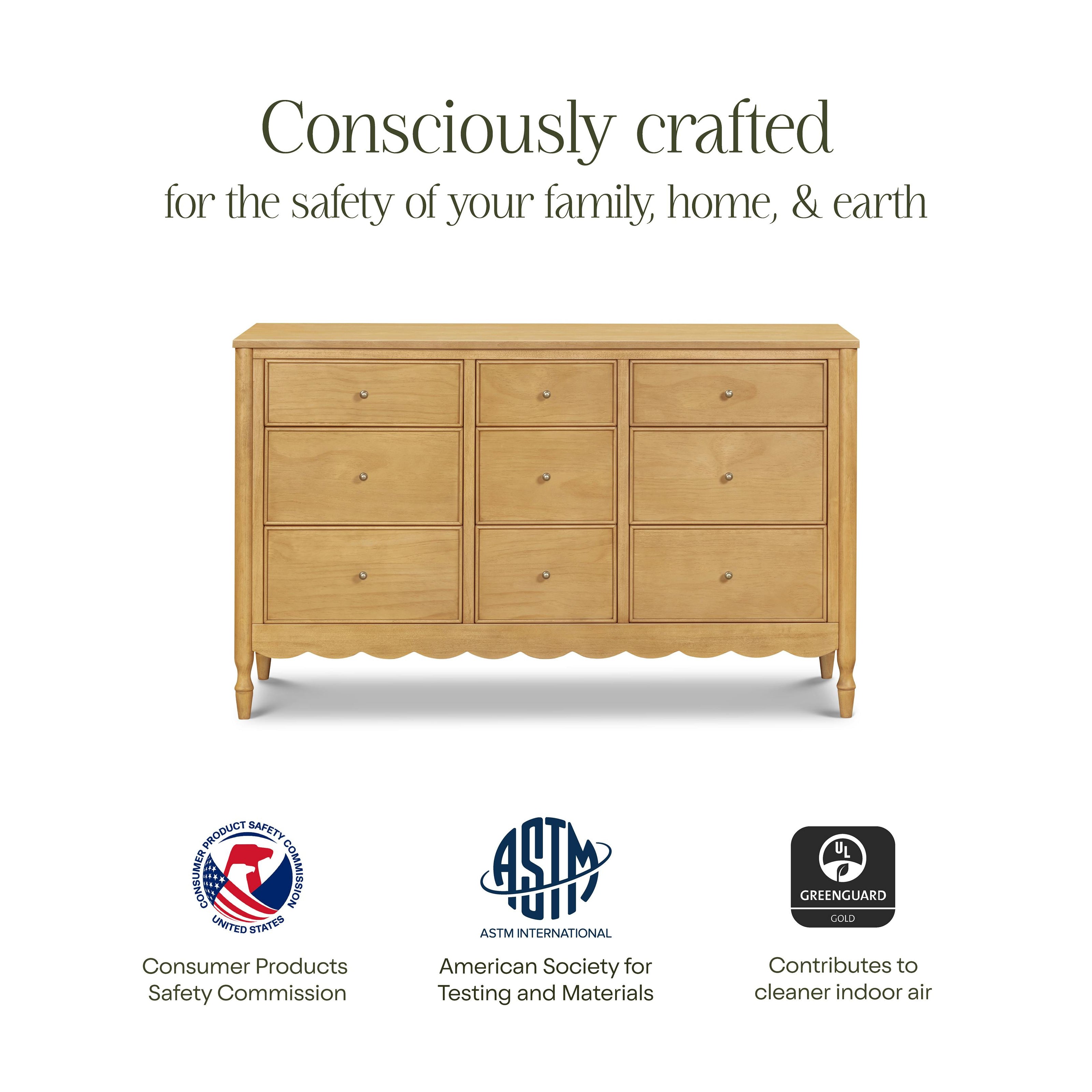 Ambrosia 9-Drawer Wide Assembled Dresser (56