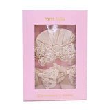 Beige Lace Bow Gift Set