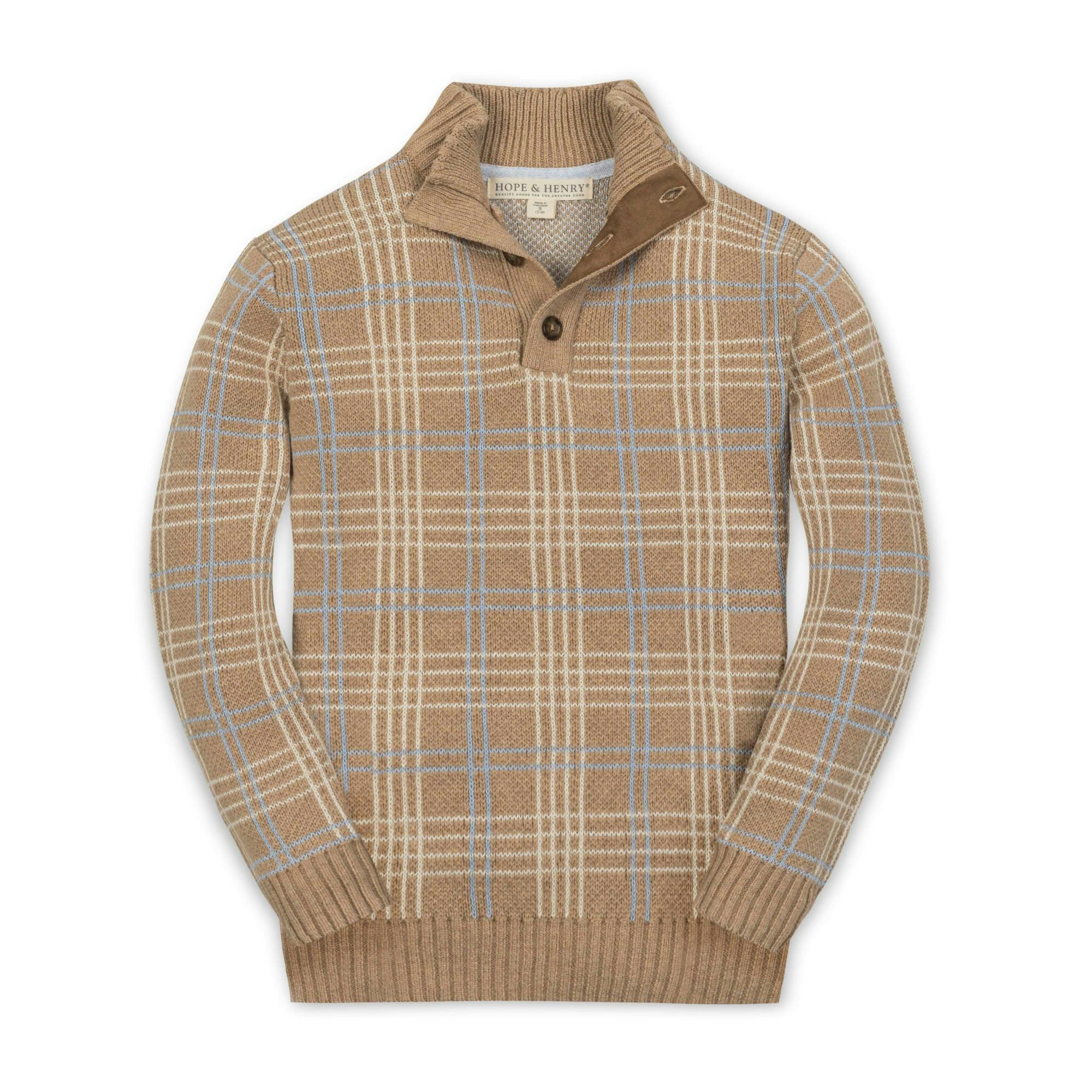 Organic Mock Neck Sweater