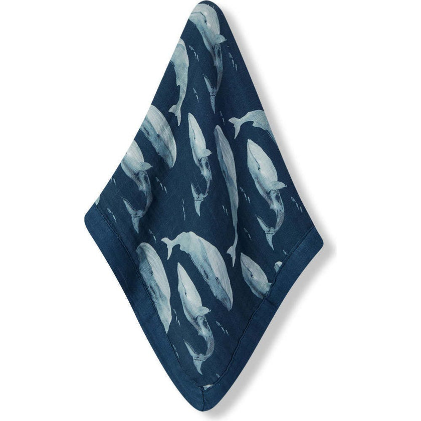Blue Mini Lovey Two-Layer Muslin Security Blanket