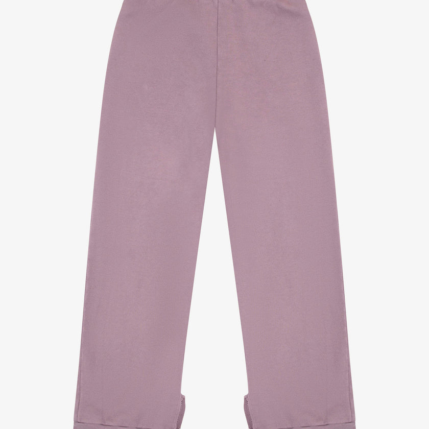 Tenly Cotton Fleece Split Hem Pocket Pant