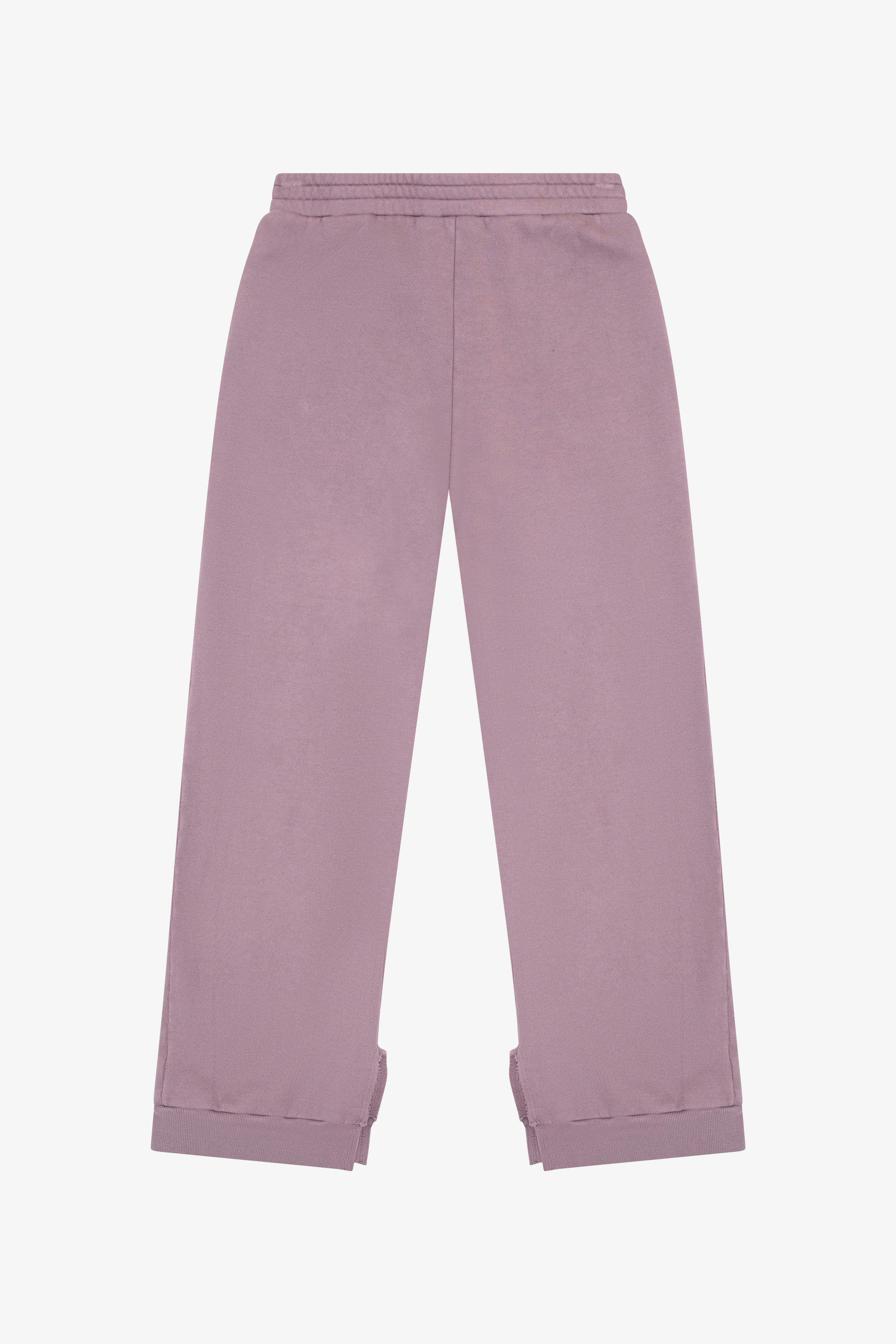 Tenly Cotton Fleece Split Hem Pocket Pant