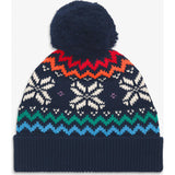 Kids rainbow snowflake fair isle beanie