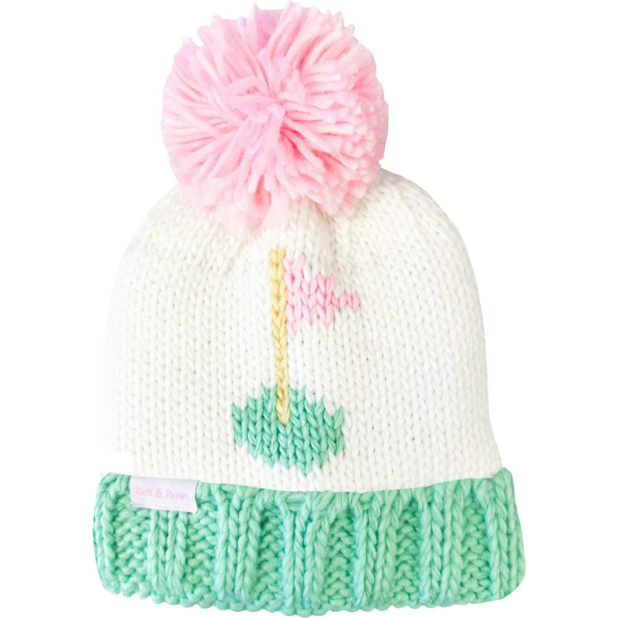 Golf Flag Bobble Hat, Pink