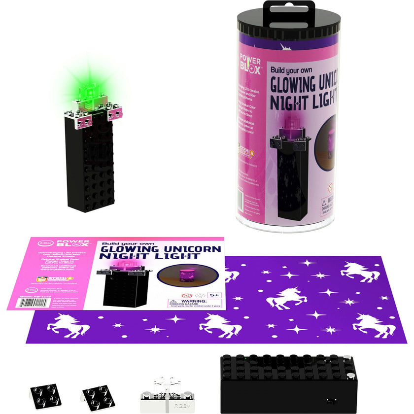 E-Blox: Power Blox: BYO Glowing Night Light - Color-Changing LED Block