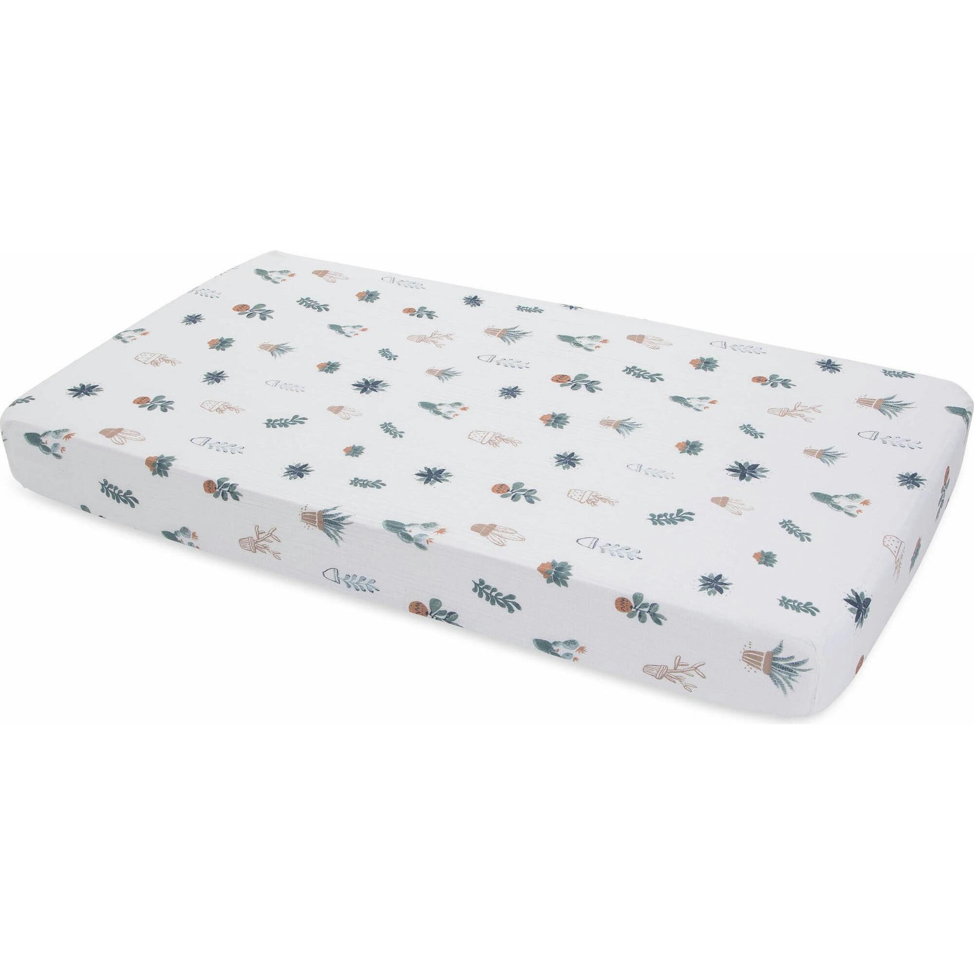 Cotton Muslin Crib Sheet - Prickle Pots