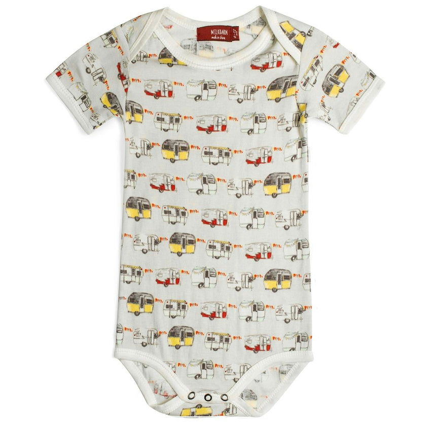 Vintage Trailers Organic Cotton Short Sleeve One Piece