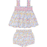 baby girls jasmine blossom smocked top and bloomer set