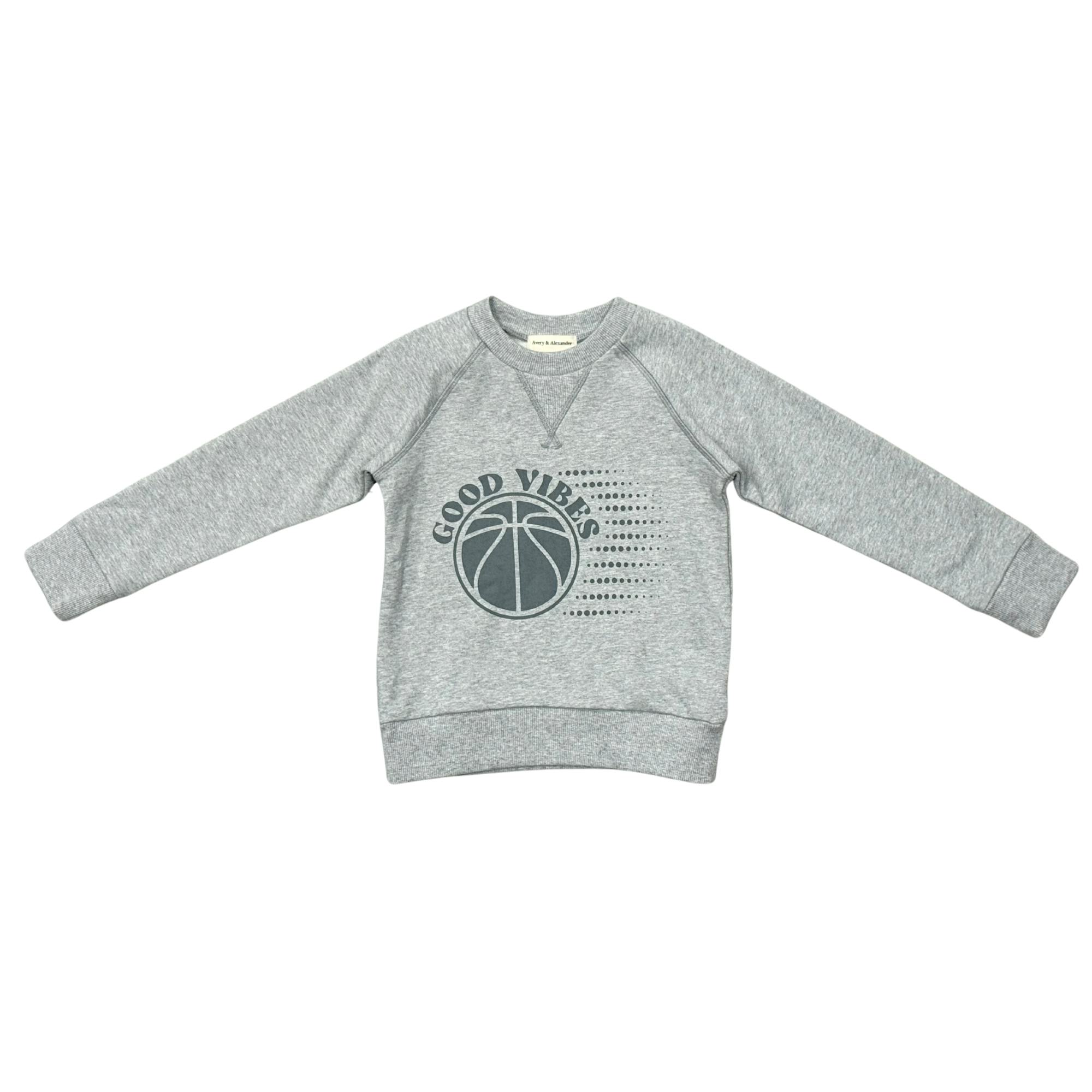 Boys Raglan Sleeve Sweatshirt in Good Vibes