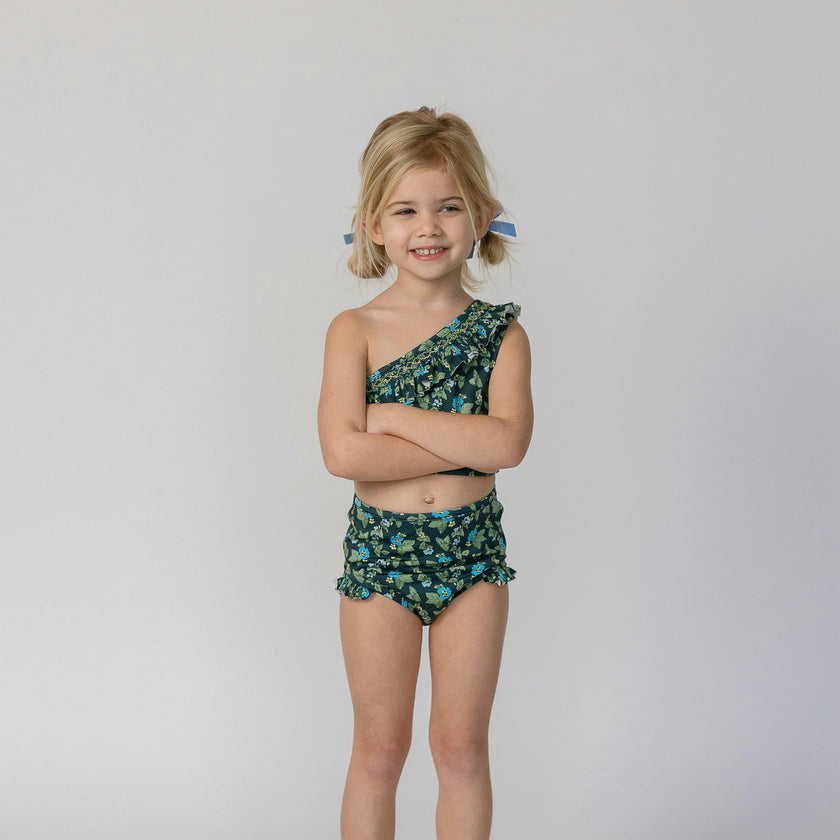 Josie in Spring Mustard In Navy