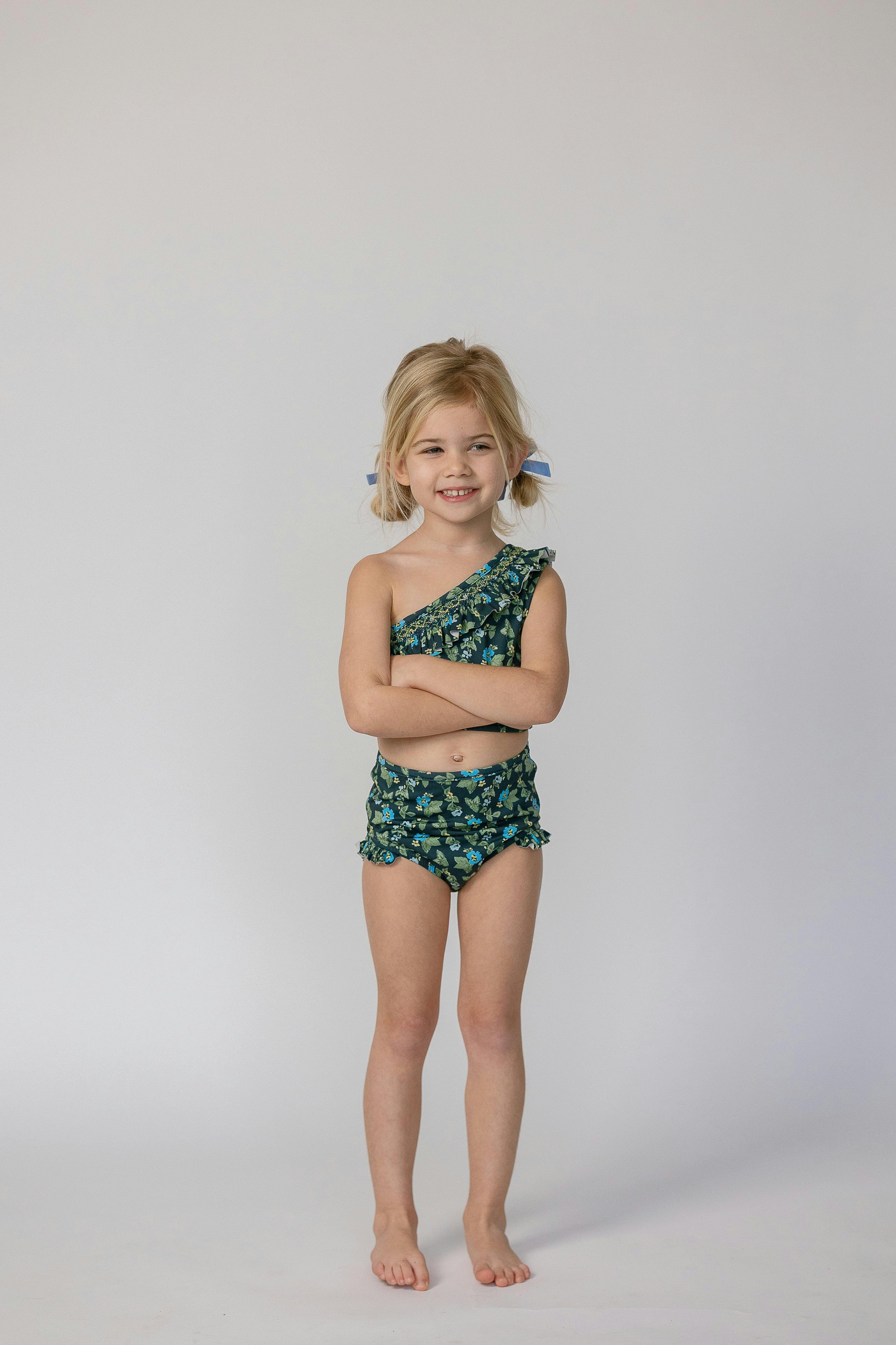 Josie in Spring Mustard In Navy