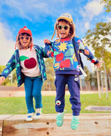 Recycled Cotton Pattern Kid Sweatshirt