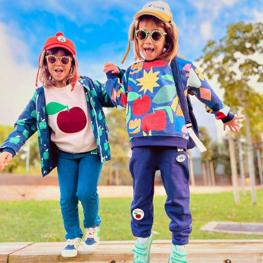 Recycled Cotton Red Apple Kid Sweatshirt