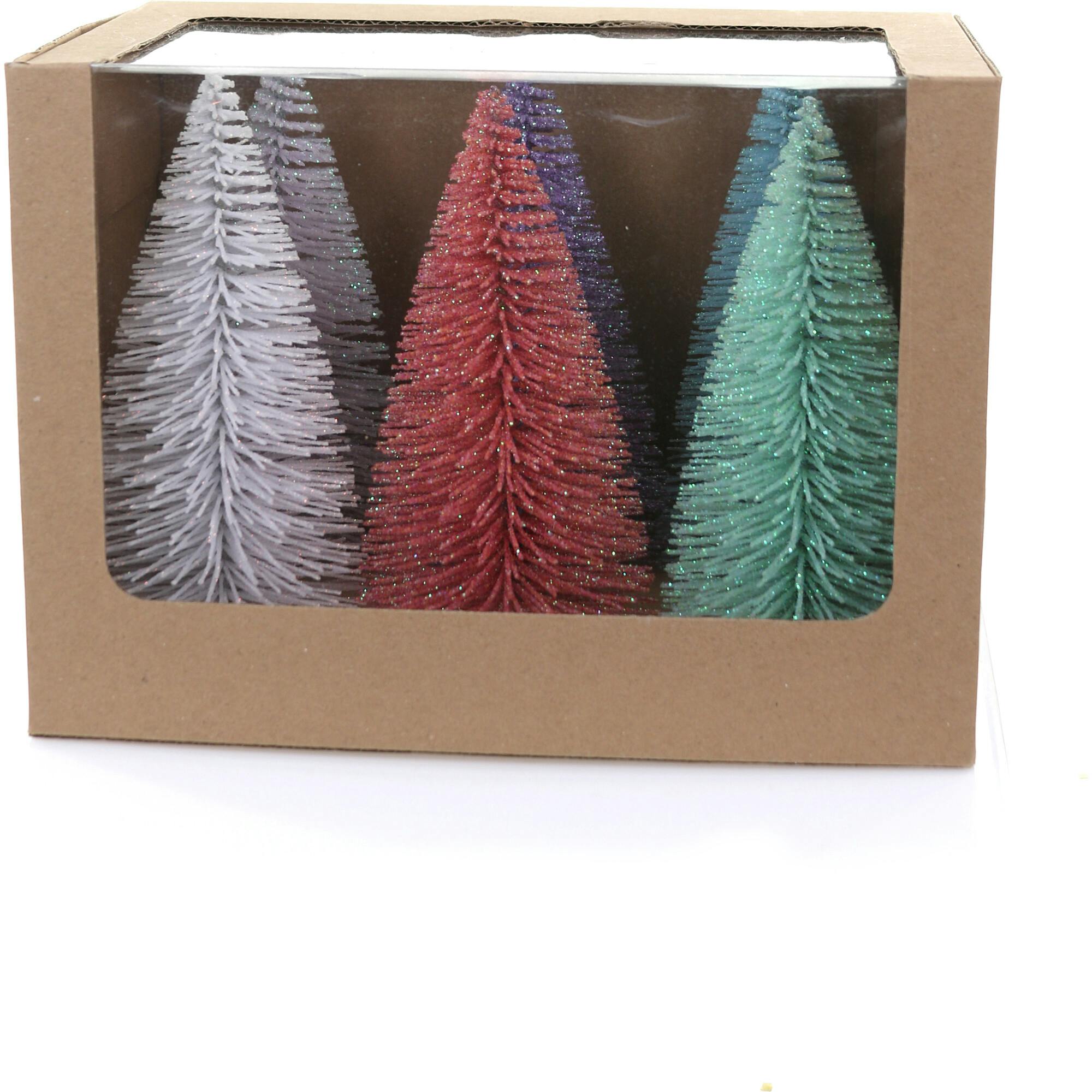 Multicolored Glitter Trees