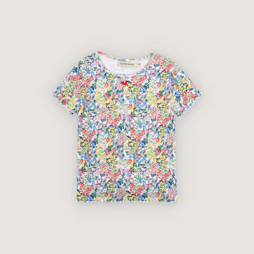 TNS Rib Tee Verbena Print