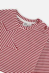 Soft Jersey Top Red And White Stripes
