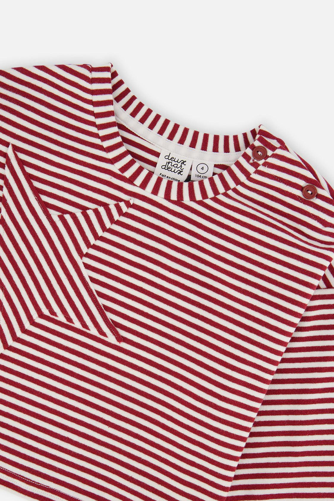 Soft Jersey Top Red And White Stripes