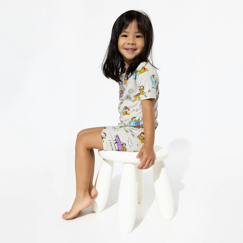 Garfield & Friends Bamboo Kids Pajama Short Set