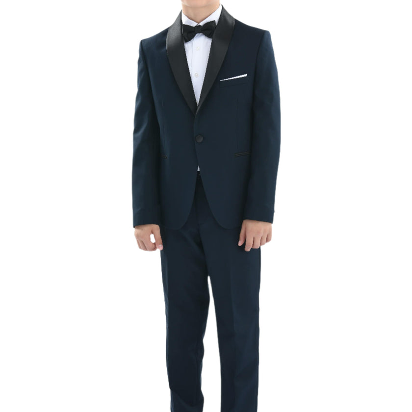 Navy Shawl Lapel Suit