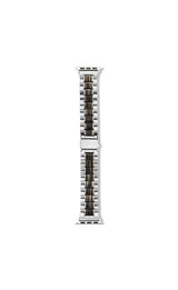 Apple Watch Band Silver in Black Pearl