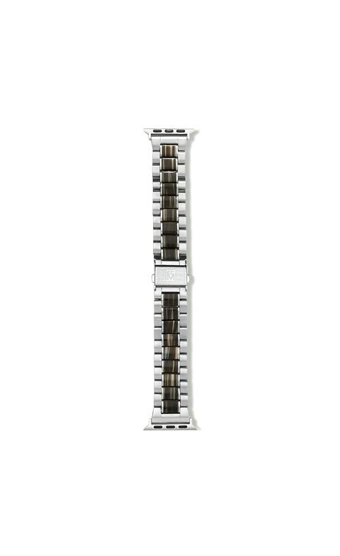 Apple Watch Band Silver in Black Pearl