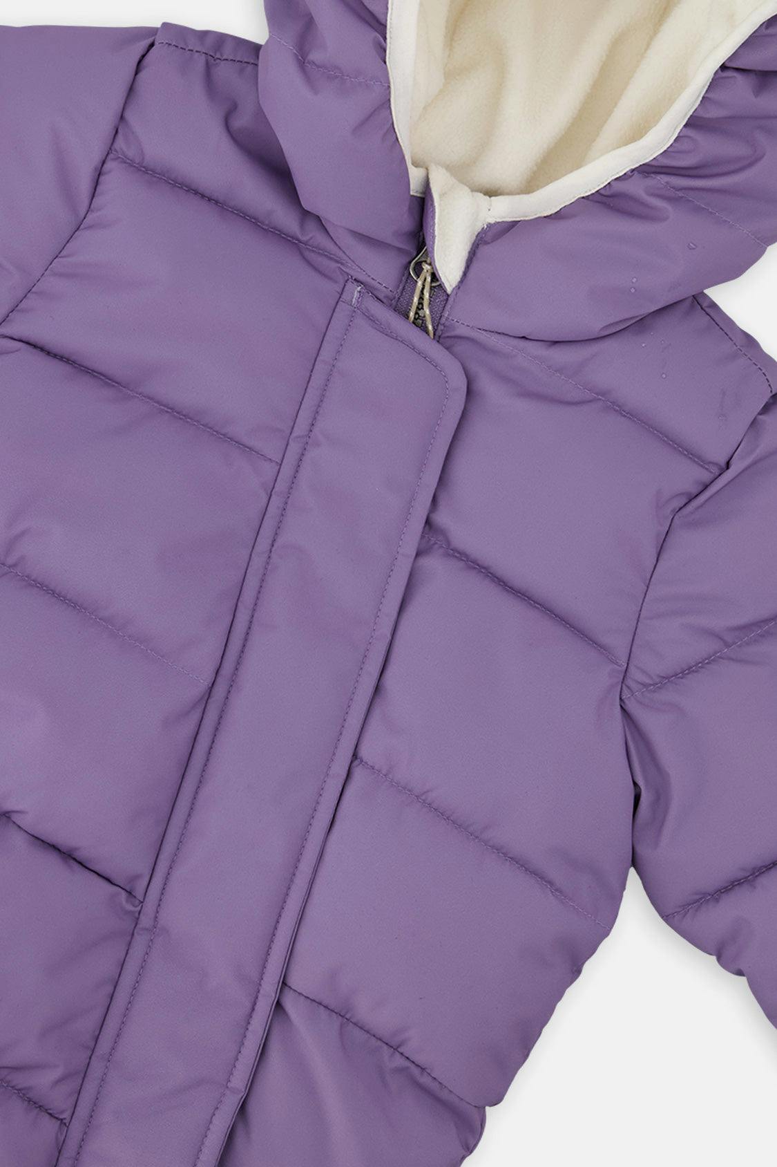 Baby Cloud One Piece Snowsuit Adapted For Car Seats Violet