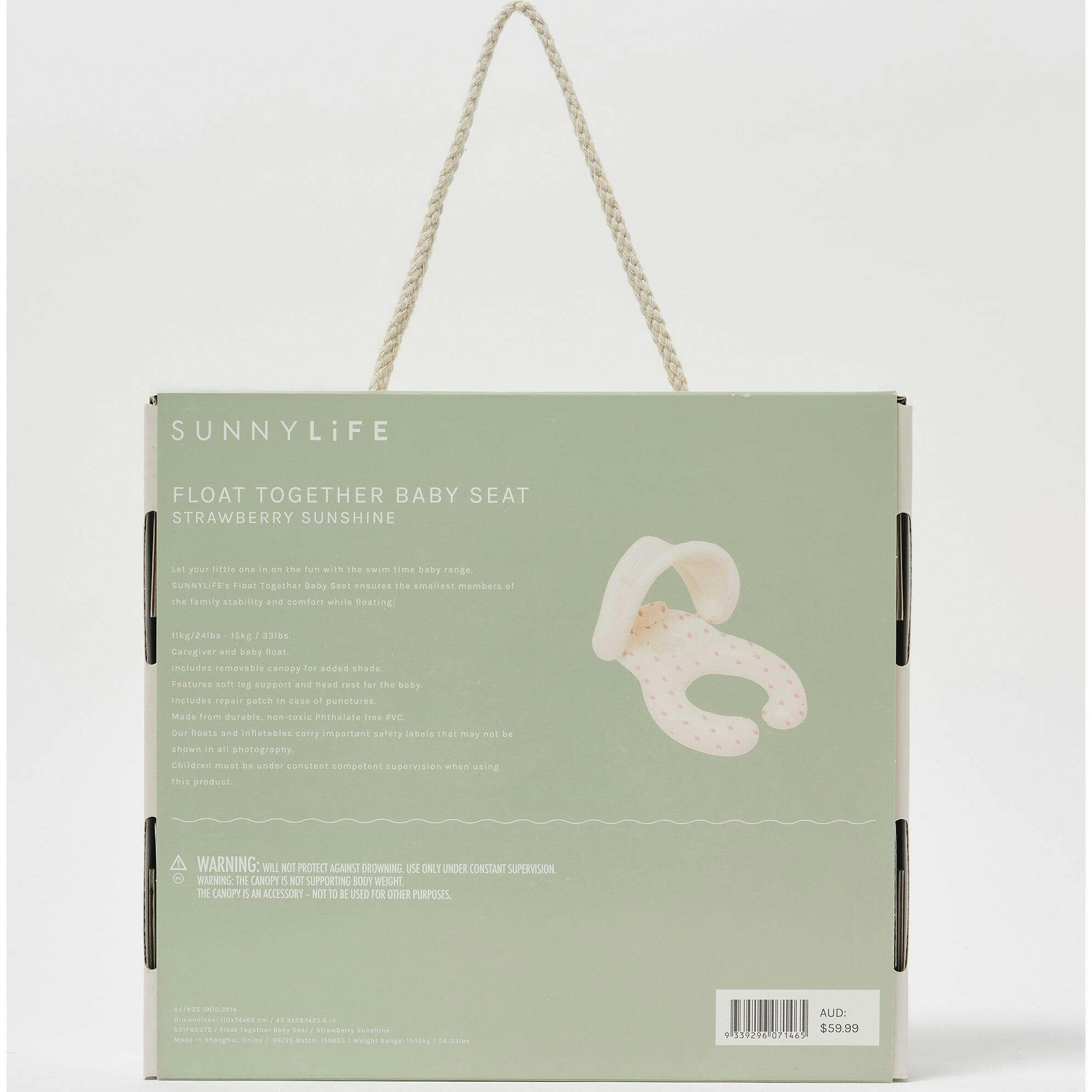 Float Together Baby Seat: Strawberry Sunshine