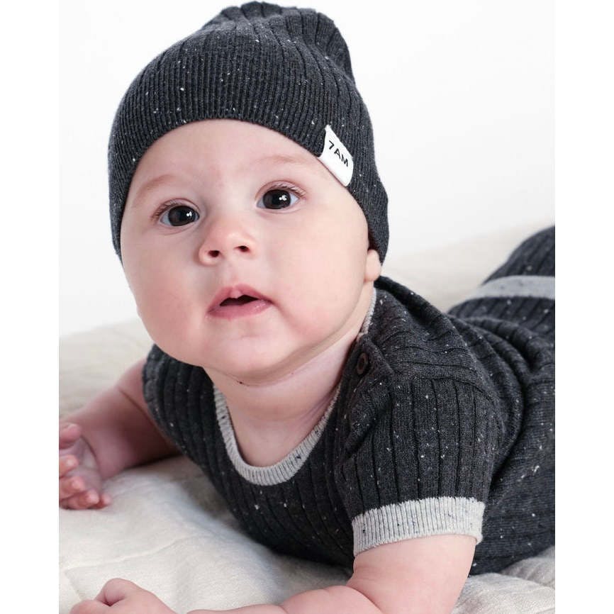 Baby Boys Hug Me Ribbed Contrast Trim Short Sleeve Top