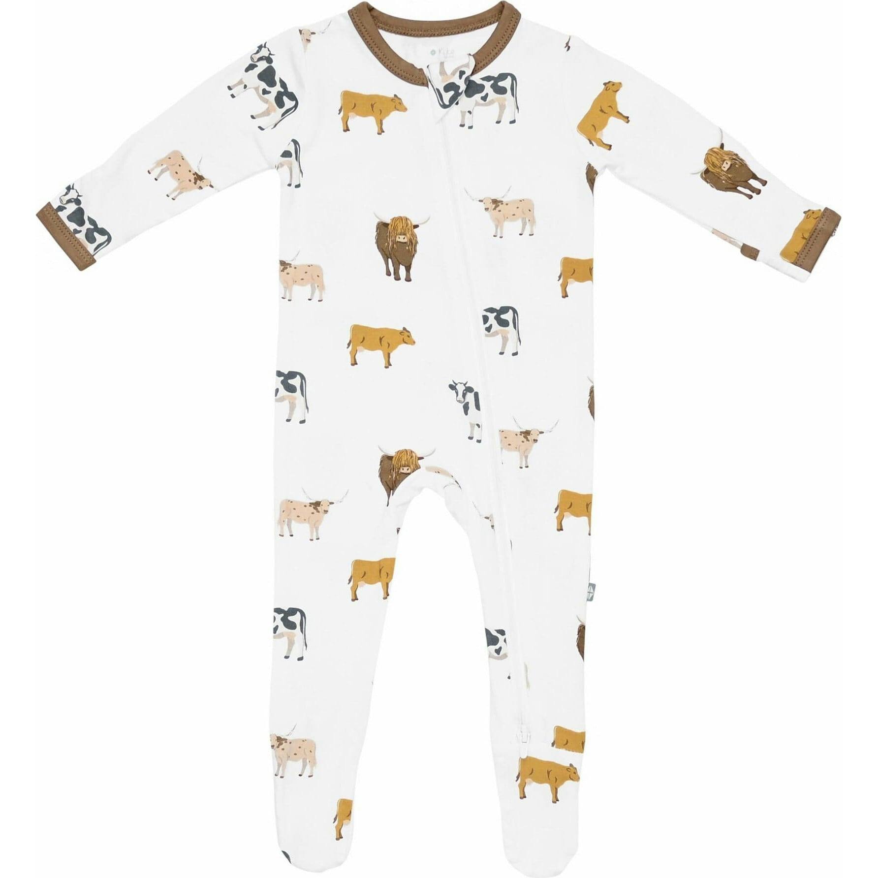 Zippered Footie, White