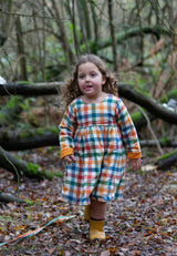 Sunflower Reversible Corduroy Pocket Dress, Gold
