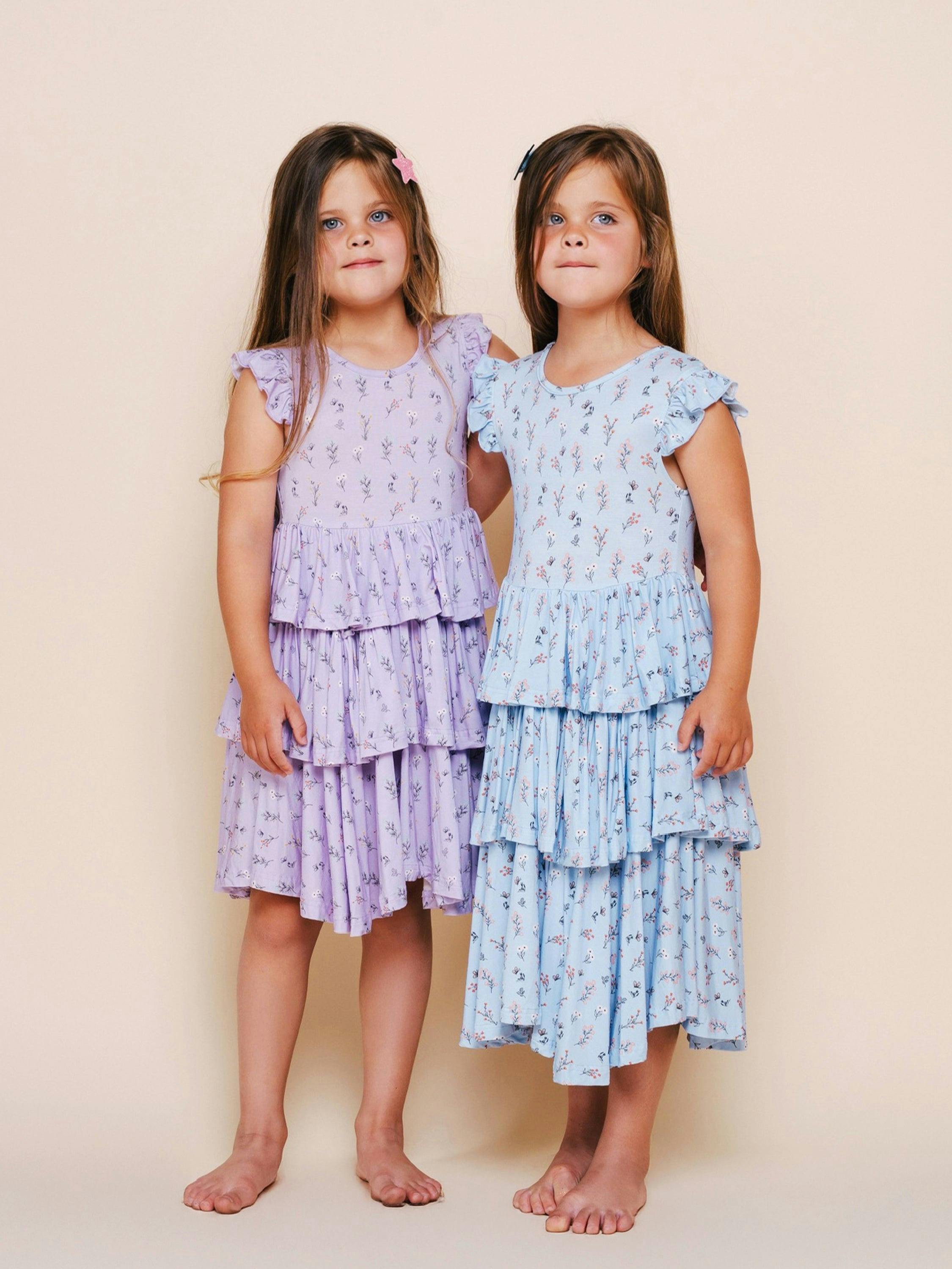 Bamboo Ruffle Layered Dress