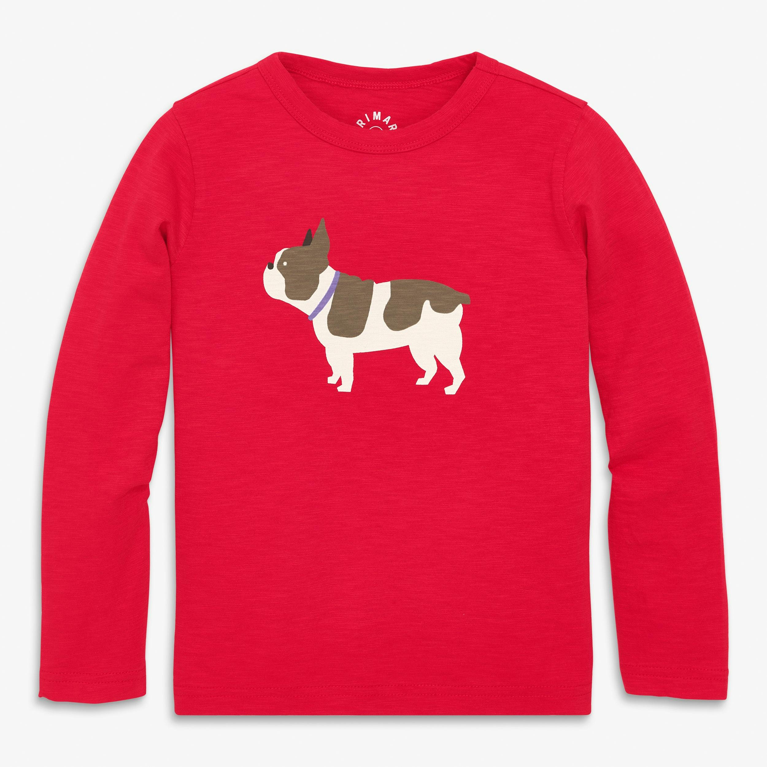 Kids long sleeve frenchie tee